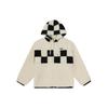 Vans Letter Logo Print Zwart-wit Schaken Patchwork Warme Rits Jas Uniseks Jas VN00090Z3KS