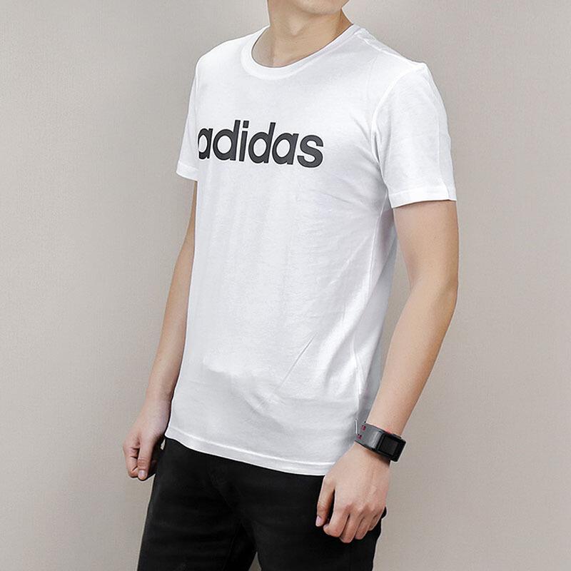Adidas Neo Breathable Casual Pullover Short Sleeve T-Shirt Men Tops White CV6963
