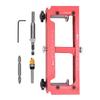 Door Hinge Jig, Aluminum Alloy Door Hinge Template Kit for Router, Adjustable Mortise Jig Fits Door Hinges From 2.5  To