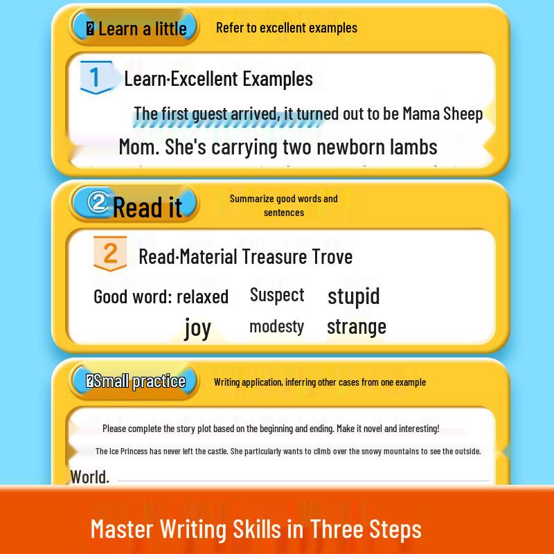 Picture-Based Writing Workbook: Chinese Language Practice for Grades 1-6