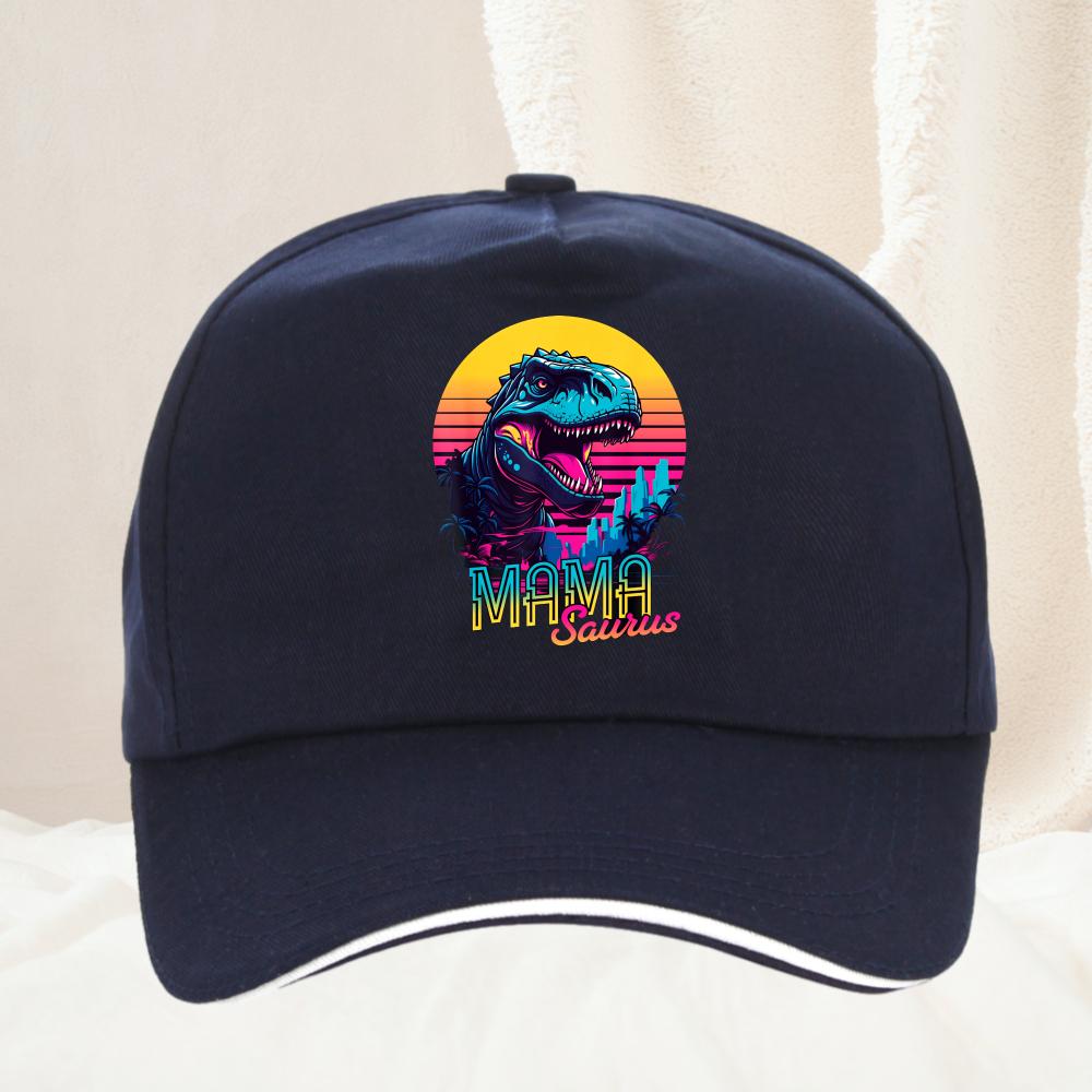 Zabawna czapka MamaSaurus TRex Dinozaur Mama Outdoor Regulowana Codzienna Czapka Ochrona przed Słońcem Unisex Damska Czapka Golfowa Baseballowa