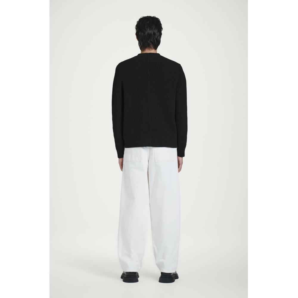 COS Japan Boucl  Knit V Neck Zip Up Cardigan