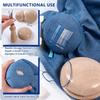 Sweater Care Darning Mushroom Set, Wooden Clothing Support with 10 Assorted Needle Types and Threader for Daily Household Repair Work