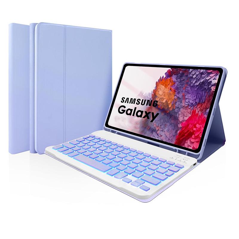Custom Embossed Samsung Galaxy A9+ Tablet Case & Bluetooth Keyboard with Silent Mouse - Multilingual (French, German, Spanish)