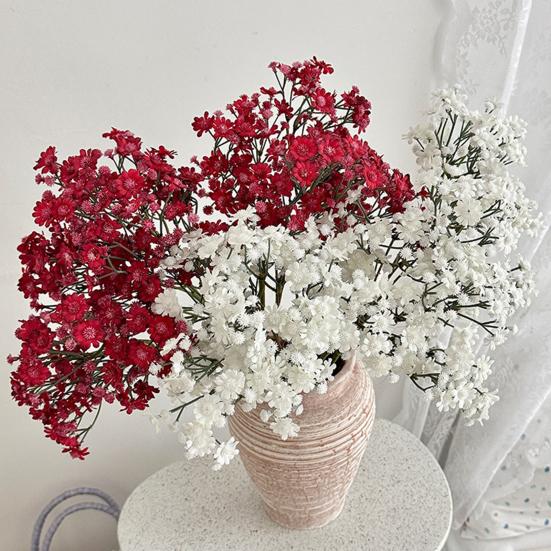 Artificial Baby's Breath Flower Mixed Fake Wildflower Gypsophila Bouquet for Wedding Floral Arrangement Party Home