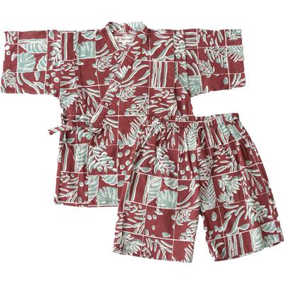 Suzumen Suzumen Jinbei by Takashima Size Botanical Garden Brown (Jinbei) Chijimi, Kids' 110,