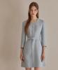 Julie And Kara 26Ss Calla136 Shebigins Bella Tweed Dress Sky Blue