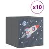 Boîtes de rangement pliables 10 pcs 32x32x32 cm tissu intissé