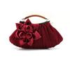 Princess Sweet Satin Flower Banquet Bag Tote Bag Bridal Bag Dress Bag Cheongsam Women's Bag Hand Bag