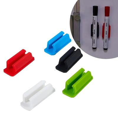 Selbstklebender Silikon Stiftclip Wandmontierter Bleistiftclip Schreibtisch Stift Kugelschreiber Aufbewahrungshalter Heimorganisator