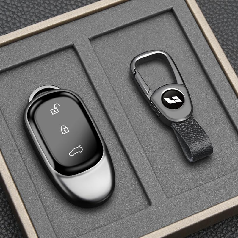 For Li Auto One Lixiang L7 L8 L9 Car Key Case Tpu Cover Car Key Shell Holder Key Protective Cover Keychain Buckle Accessories