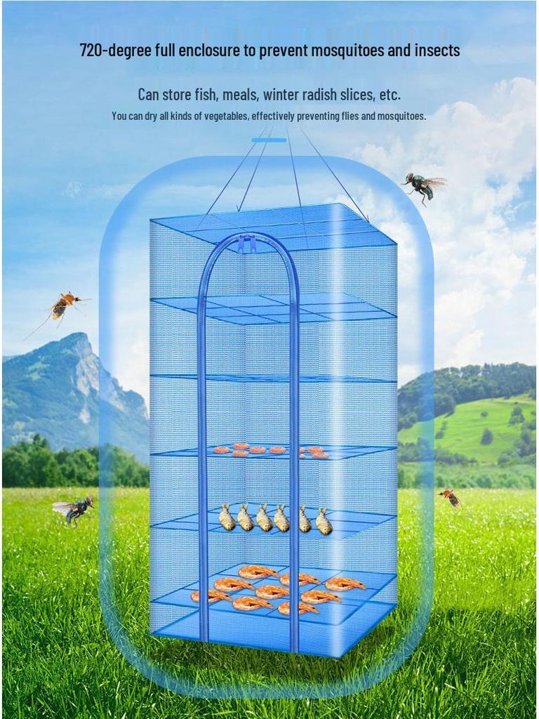 Síť na sušení kaki a zeleniny sušené na slunci pro vnitřní i venkovní použití