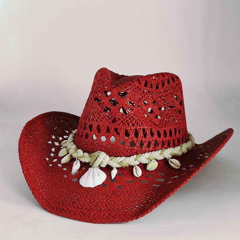 new Men Cowboy Straw hat women Fashion Large Brim straw hat with belt Party Outdoor summer cowgirl beach Sun Hat sombrero vaquer