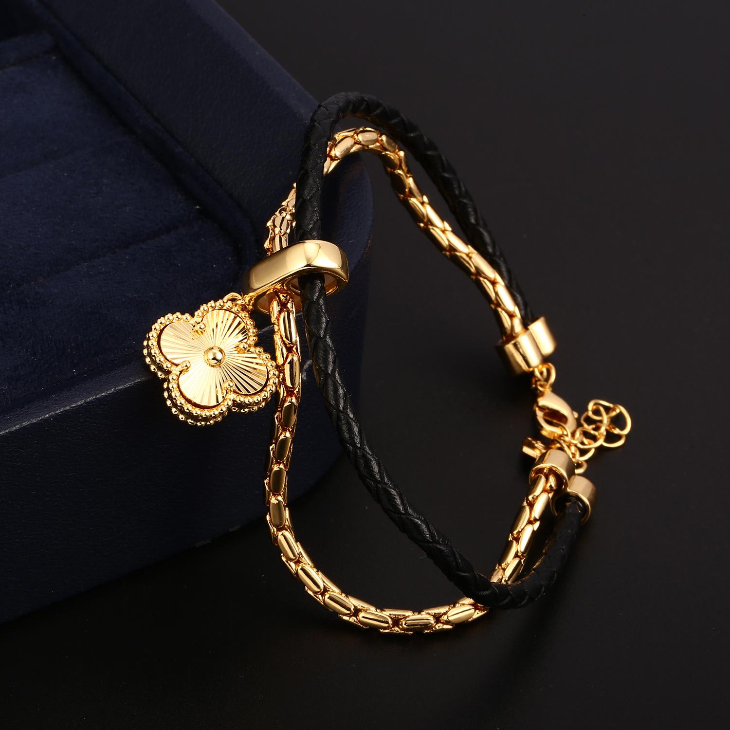 

Lucky Four-leaf Clover Bracelet - Stylish High-end Couple s Bangle - Women s Luxury Bracelet