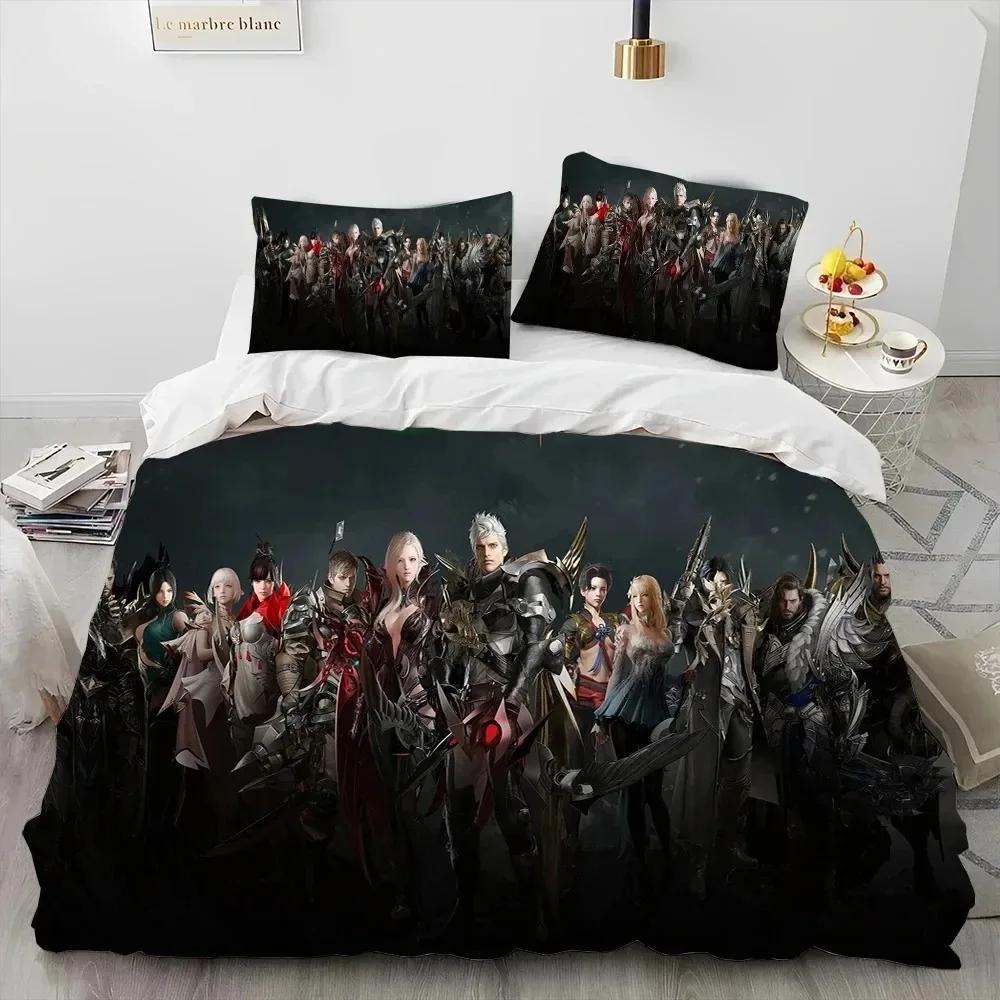 3D Lost ARK Game Gamer Cartoon Comforter Bedding Set,Duvet Cover Bed Set Quilt Cover Pillowcase,king Queen Size Bedding Set Boys
