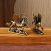 2026 Chinese Zodiac Horse Statue Bronze Horse Living Room Tea Table Sculpture Home Decorations Desktop Decoration  Metal Craft