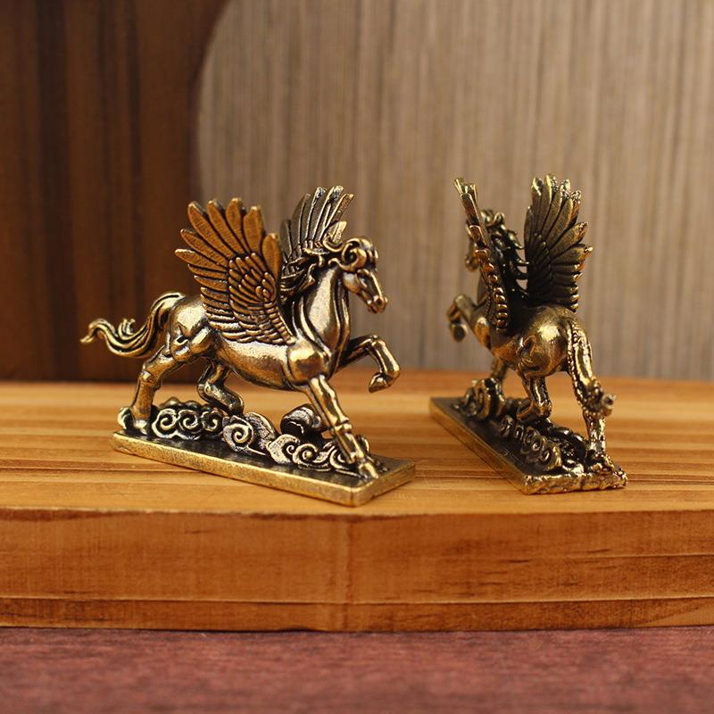 2026 Chinese Zodiac Horse Statue Bronze Horse Living Room Tea Table Sculpture Home Decorations Desktop Decoration  Metal Craft