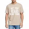 Big Size Summer Man tshirt Hip Hop 1973 New York Short Sleeve Soft Oneck Tshirt Men Tshirt Funny tshirt Round Neck Tee