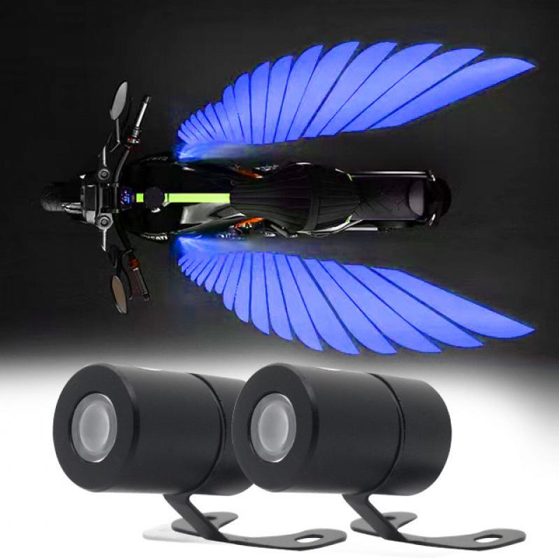 

2 шт. антистолкновительный лазерный свет мотоцикла крылья ангела светодиодный проекционный свет электромобиль уличная модификация приветственное украшение