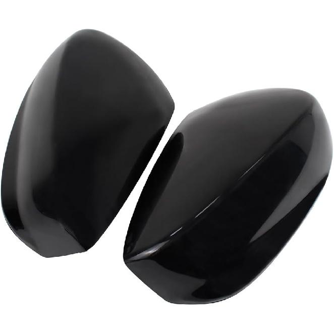 2Pcs Front Driver Side And Passenger Side Rearview Mirror Cover Caps Compatible With Honda Accord 2008 2009 2010 2011 2012 Glossy Black