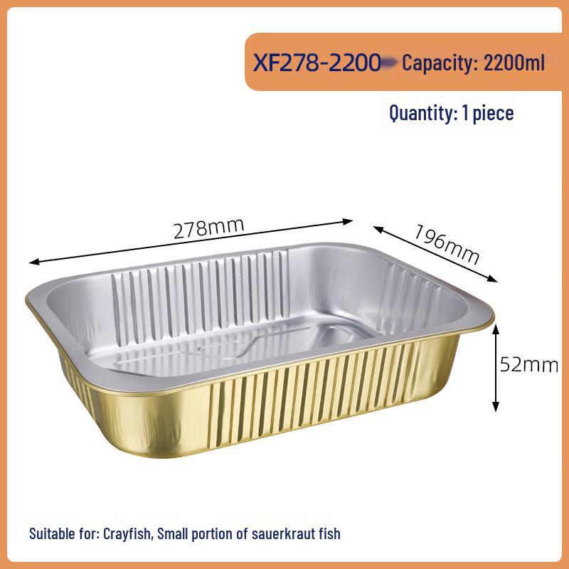 

COFLYEE Disposable Aluminum Foil Food Containers with Lids