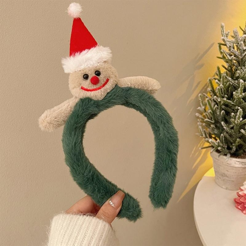 Christmas Antler Headband Party Costume Santa Hat Party Karaoke Punk Photo Props Cool Party Santa Hat Hair Hoop