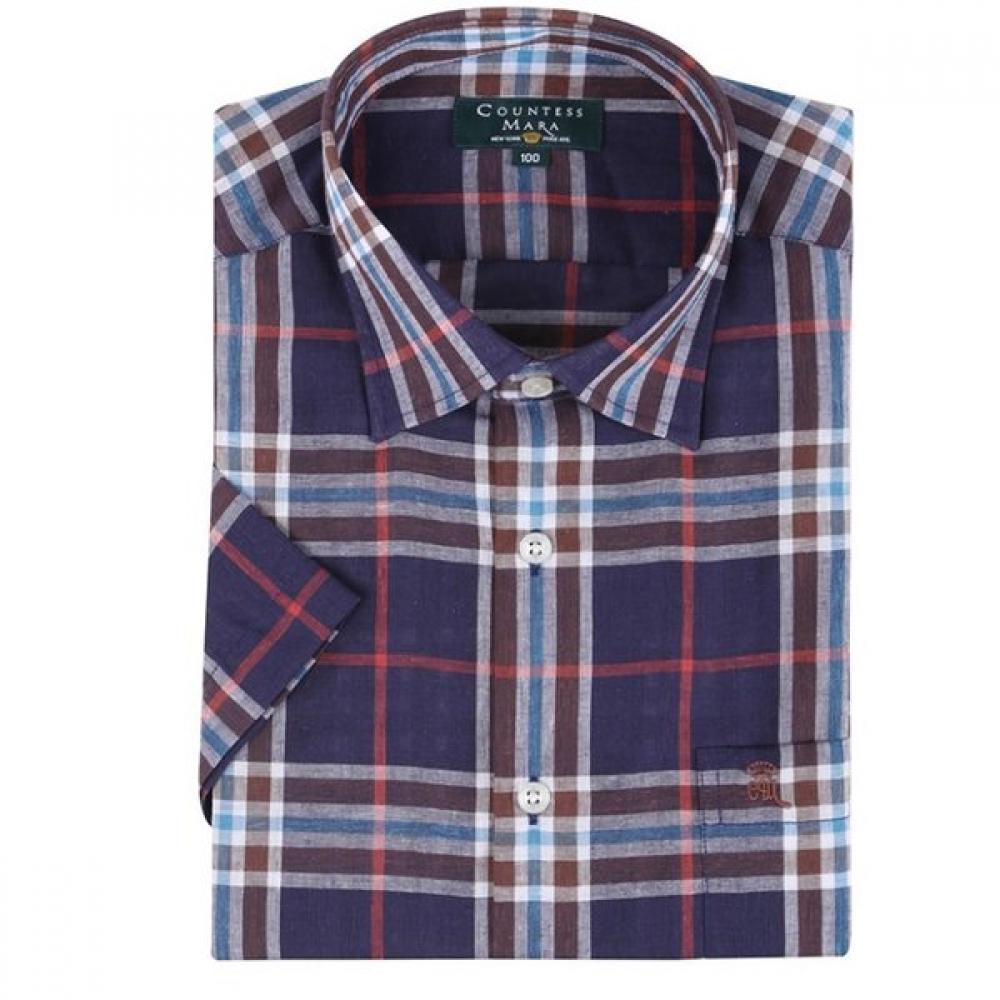 Countess Mara Cool Linen Blend Check Shirt Cdc2c13016n0 100