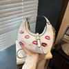 Shoulder Crossbody Fashion Bag With Cherry Print And Chain Design Daily For