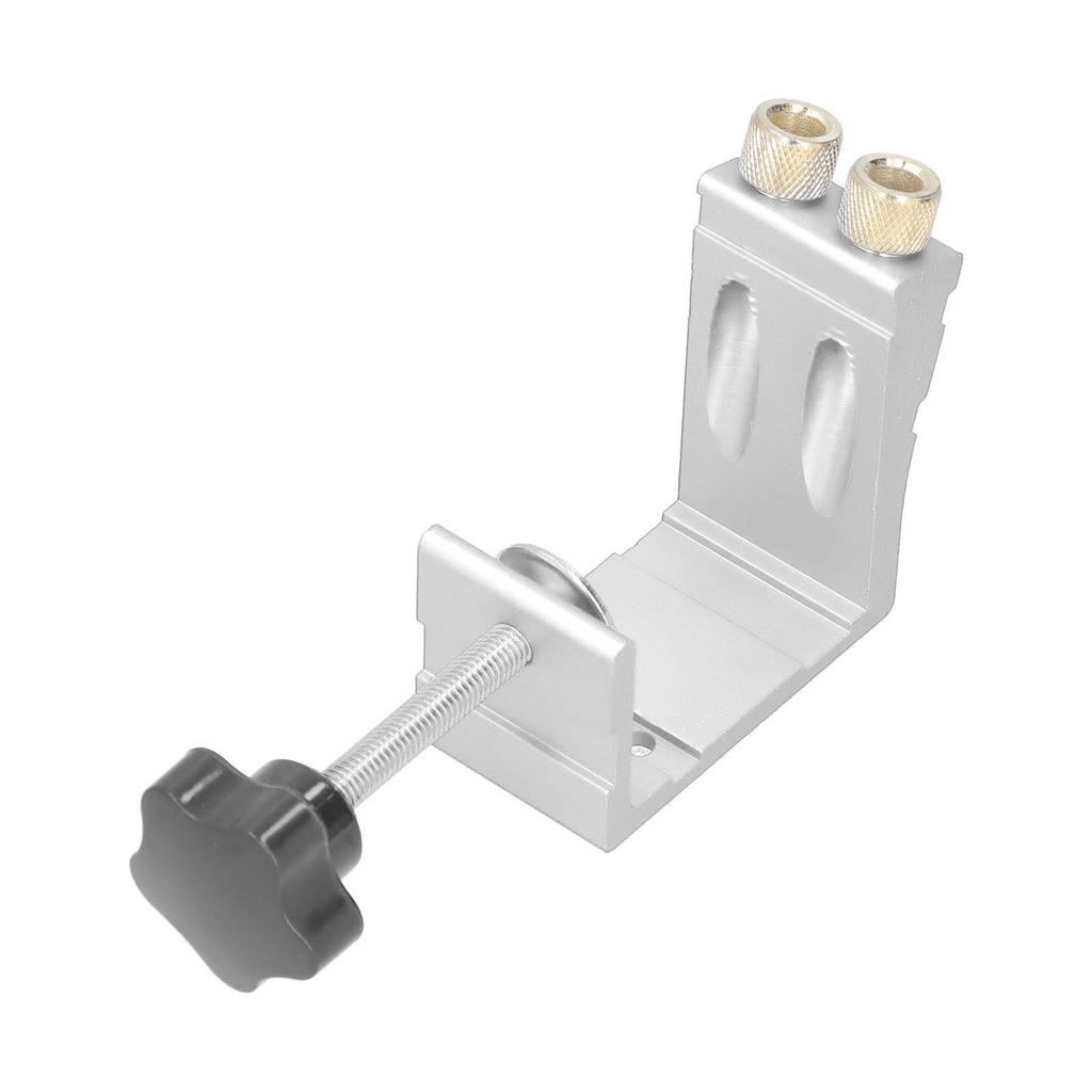 15 Degrees  Oblique Hole Locator Positioner Woodworking Hole Jig Dowel Drill Kit Carpentry AccessorySilver