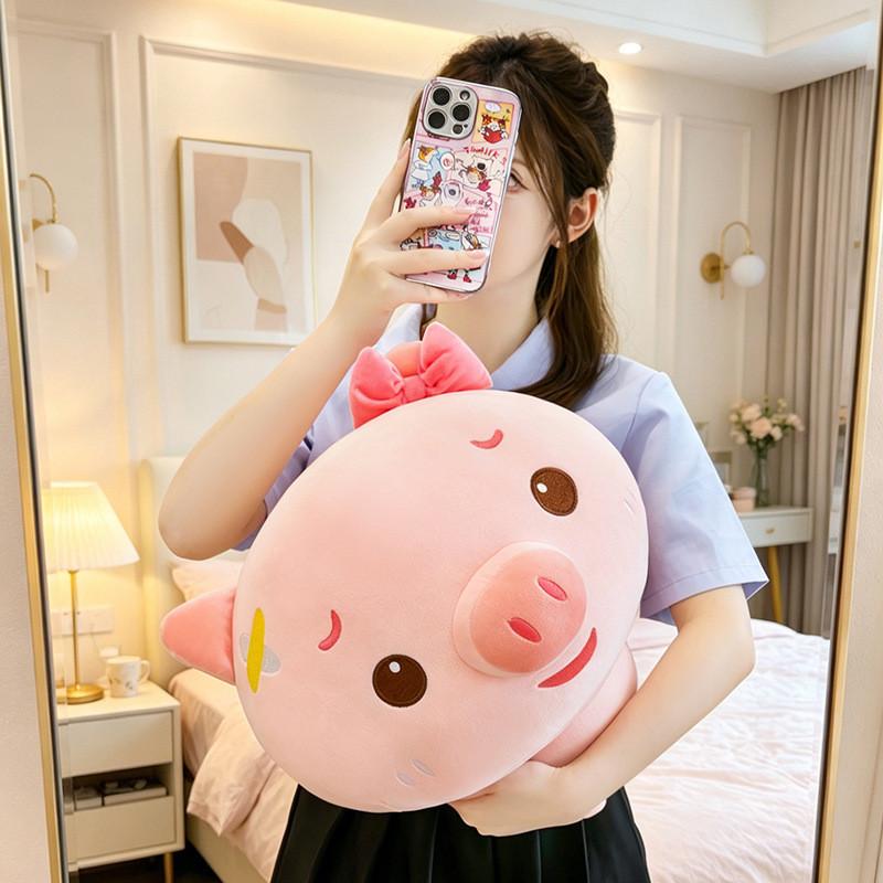 Cute Pig Plush Pillow For Kids Kids Bedroom Decor Soft Toy Gift