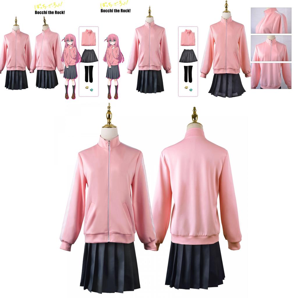 Bocchi The Rock! Gotou Hitori Cosplay Costume Comfy Durable Uniform Outfit For Fancy Dress Party