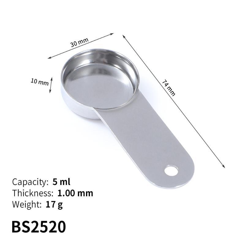 Matte Round Headed Stainless Steel Measuring Spoon For Kitchen And Baking Precise Measurement Tool