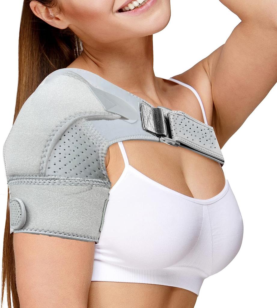 Shoulder Brace For Torn Rotator Cuff | Support&Compression Sleeve Wrap Stability Recovery Fits Left Right Arm,Men&Women