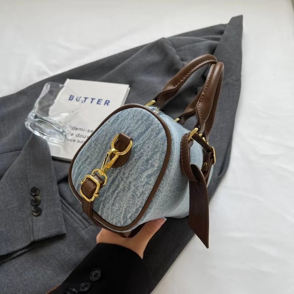 Fashion Retro Denim Pillow Crossbody Bag Versatile Casual Shoulder Bag Handbag High Quality Messenger Bag