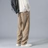 Men's Corduroy Pants: Loose Straight Wide-Leg Sweatpants for Spring & Autumn, Winter Sports Casual Long Trousers