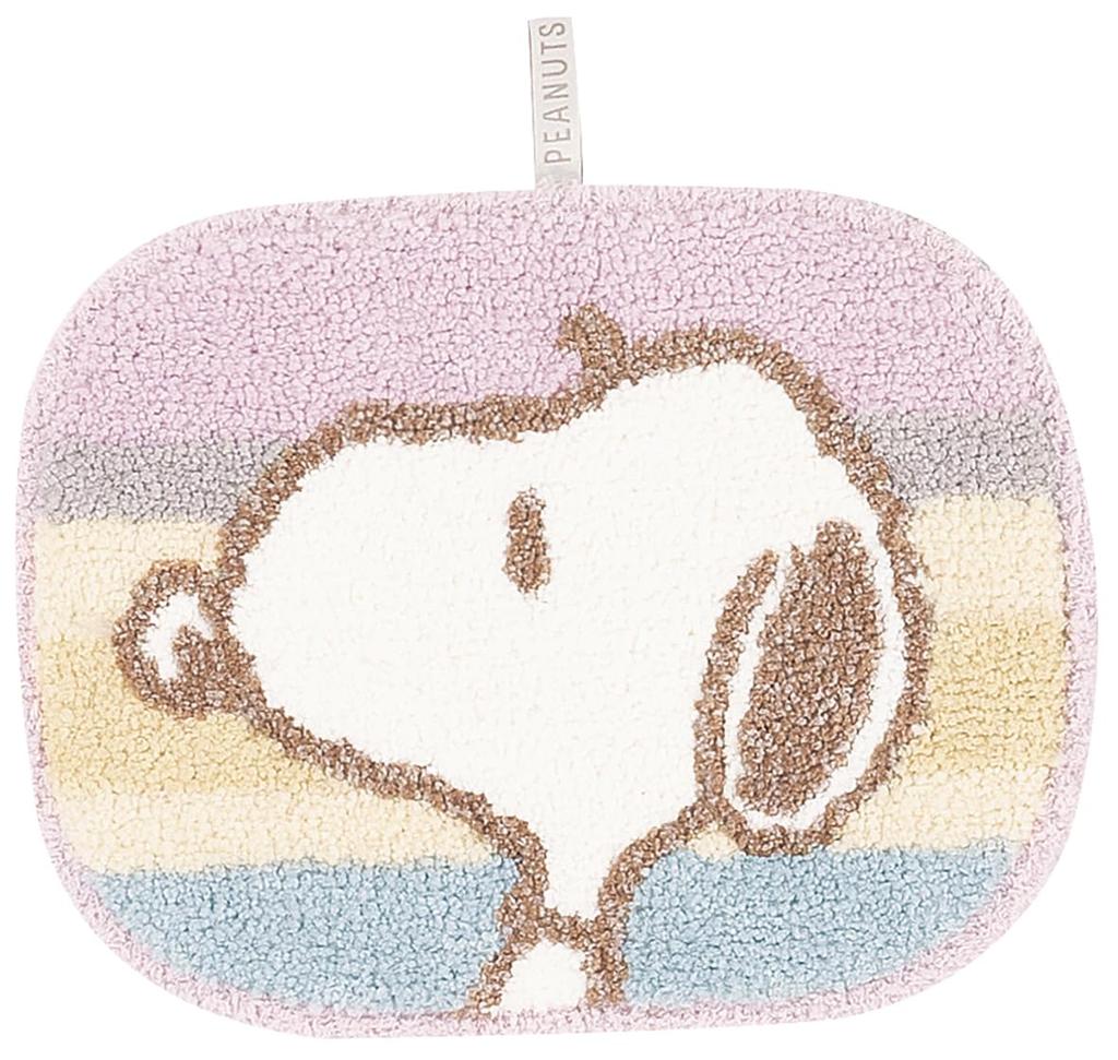 Senko Snoopy Dull 26 X 76681 Multi-Accent Mat, Pastel, Approx. 35cm, Pink,