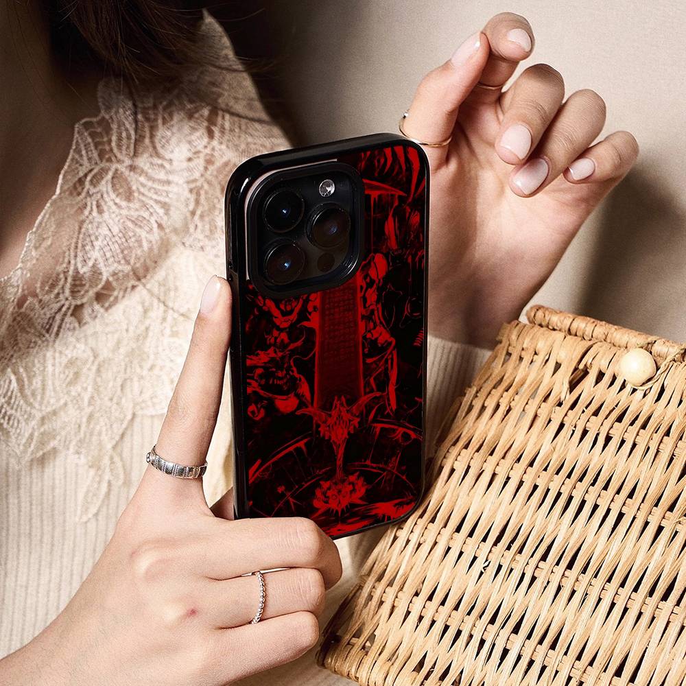 1PC Heartstopper Phone Case For Iphone 17 Air 16 15 14 13 12 11 Pro Max PC TPU Black Hard