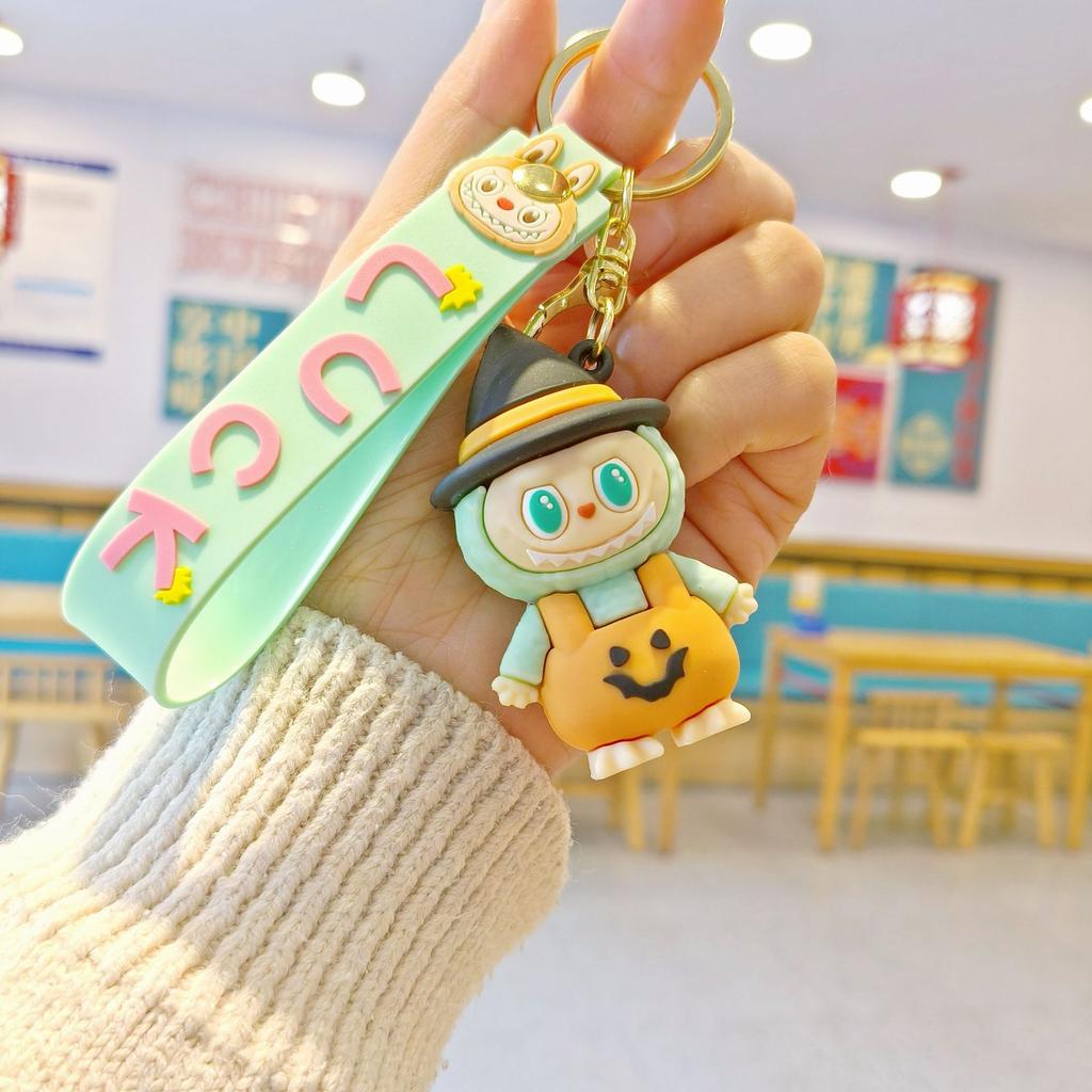 Drab Cartoon Keychain Cute Couple Schoolbag Pendant Car Key Chain Doll Machine
