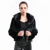 Youthful Mink Fur Coat: Short Style with Fur Collar, European & American Fashion, Women's Warm Outerwear.