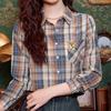Navava Men Retro Check Pocket Long Sleeve Shirt Nb3031