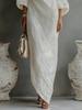 Rochie Pulover de Damă High-End cu Mânecă Lungă, Decolteu Bardot, Talie Medie, Colecția Primăvară/Vară 2026