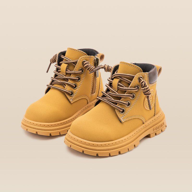 Barnesko Støvler Jenter Baby Gutter Høst Og Vinter Baby Små Gule Støvler Små Barn Martin Støvler