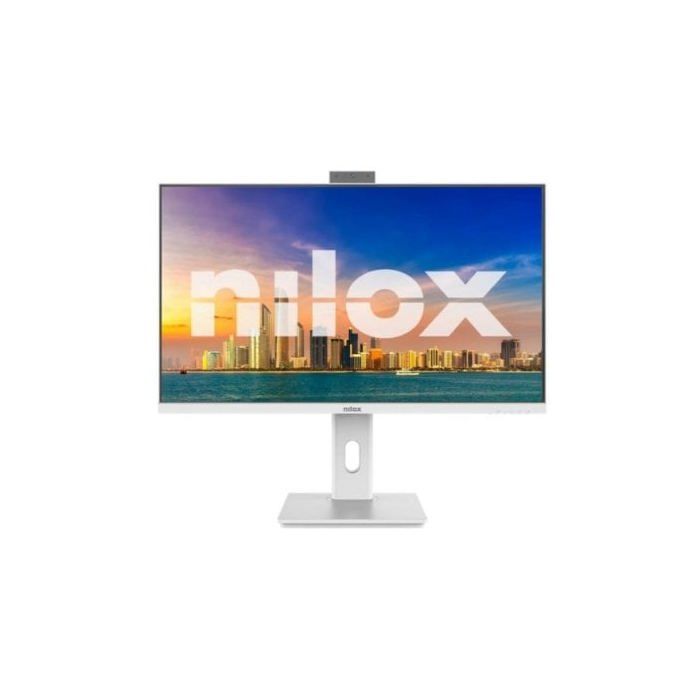 Monitor Nilox NXM24RWEB02W 24" Full HD 120Hz IPS Blanco Altavoces y Cámara Integrados Pivot VESA