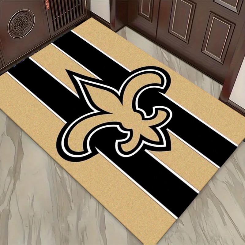 New Orleans Saints Logo Carpet Rug for Living Room Bedroom Home Sofa Decoration,Kids play Non-slip Floor Mat