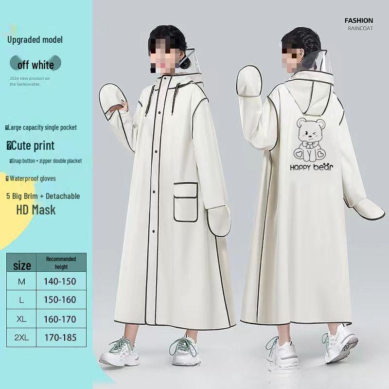 

Повнорозмірний водонепроникний пончо для їзди на електромобілі та велосипеді - Унісекс, Подовжена довжина M [Height 140-155cm]