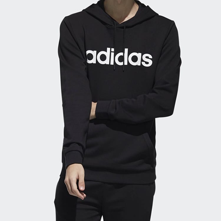 Adidas Sweatshirts Men's Black Hooded Moderate Regular DW8022