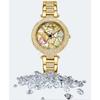 FORE CAST Neue Elegante Quarz Damenuhr Luxus Strassstein Stil Mode Damen Wasserdichte Damenuhr Stahl