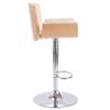 Cream Faux Leather Bar Stool