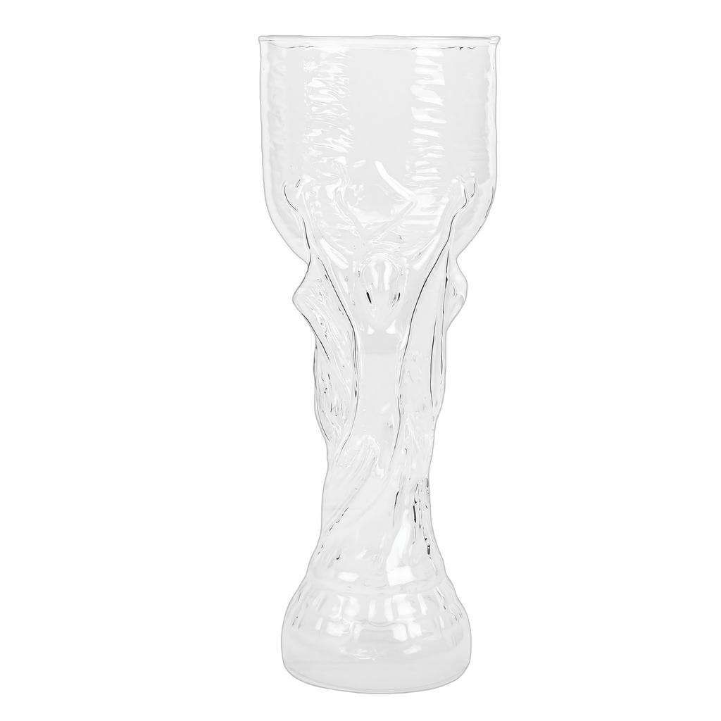 Beer Glass Creative Unique Easy To Grip Refrigerator Safe 850ML Beer Glassware Cup for Pubs Parties