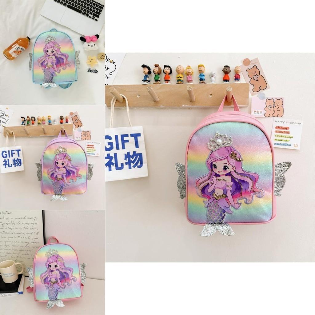 Adorable Mini Mermaid Backpack For Kids With Sparkling Sequins And Comfortable Design